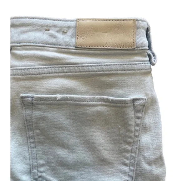All Saints Mast Cropped Light Wash Jeans - Picture 8 of 10